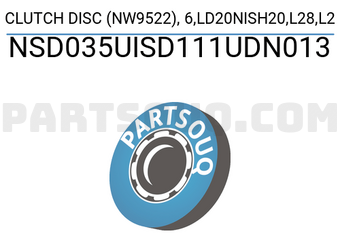 Exedy NSD035UISD111UDN013 CLUTCH DISC (NW9522),6,LD20NISH20,L28,L2