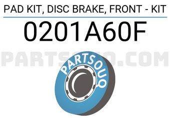 FEBEST 0201A60F PAD KIT, DISC BRAKE, FRONT - KIT