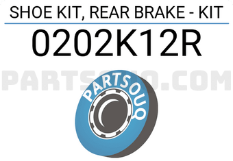 FEBEST 0202K12R SHOE KIT, REAR BRAKE - KIT