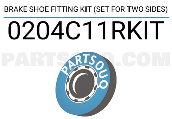 FEBEST 0204C11RKIT BRAKE SHOE FITTING KIT (SET FOR TWO SIDES)