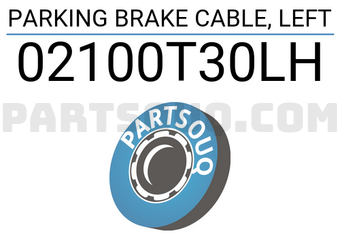 FEBEST 02100T30LH PARKING BRAKE CABLE, LEFT