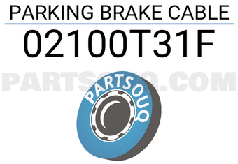 FEBEST 02100T31F PARKING BRAKE CABLE
