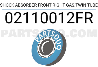 FEBEST 02110012FR SHOCK ABSORBER FRONT RIGHT GAS.TWIN TUBE