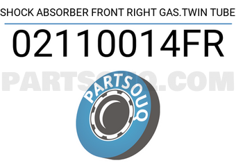 FEBEST 02110014FR SHOCK ABSORBER FRONT RIGHT GAS.TWIN TUBE