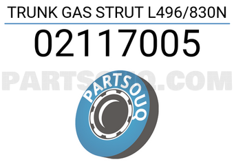 FEBEST 02117005 TRUNK GAS STRUT L496/830N