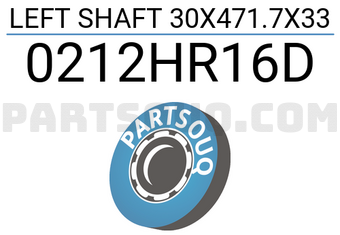 FEBEST 0212HR16D LEFT SHAFT 30X471.7X33