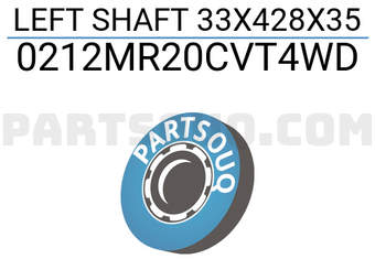 FEBEST 0212MR20CVT4WD LEFT SHAFT 33X428X35