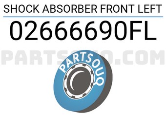 FEBEST 02666690FL SHOCK ABSORBER FRONT LEFT