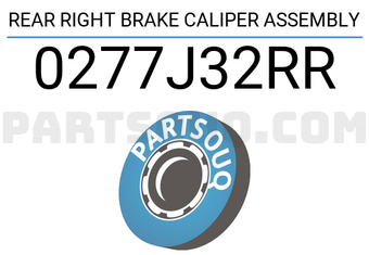 FEBEST 0277J32RR REAR RIGHT BRAKE CALIPER ASSEMBLY
