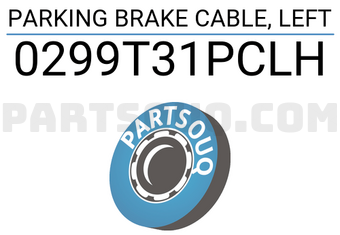 FEBEST 0299T31PCLH PARKING BRAKE CABLE, LEFT