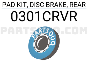FEBEST 0301CRVR PAD KIT, DISC BRAKE, REAR