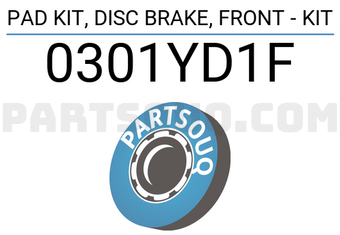 FEBEST 0301YD1F PAD KIT, DISC BRAKE, FRONT - KIT