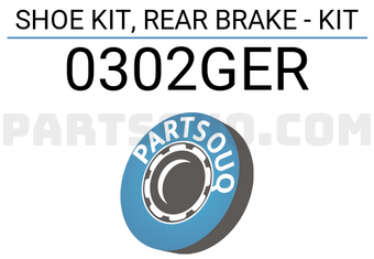 FEBEST 0302GER SHOE KIT, REAR BRAKE - KIT