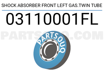 FEBEST 03110001FL SHOCK ABSORBER FRONT LEFT GAS.TWIN TUBE