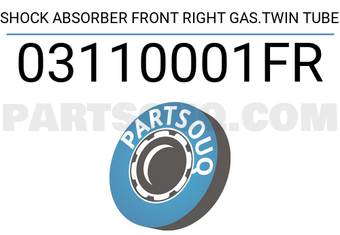 FEBEST 03110001FR SHOCK ABSORBER FRONT RIGHT GAS.TWIN TUBE