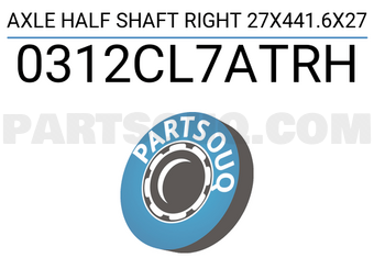 FEBEST 0312CL7ATRH AXLE HALF SHAFT RIGHT 27X441.6X27
