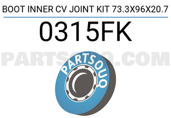 FEBEST 0315FK BOOT INNER CV JOINT KIT 73.3X96X20.7