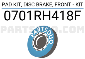 FEBEST 0701RH418F PAD KIT, DISC BRAKE, FRONT - KIT