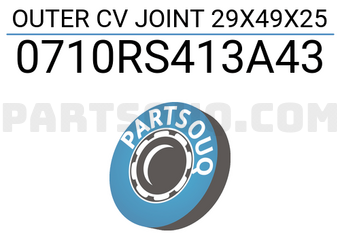FEBEST 0710RS413A43 OUTER CV JOINT 29X49X25