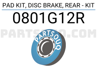 FEBEST 0801G12R PAD KIT, DISC BRAKE, REAR - KIT