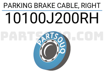 FEBEST 10100J200RH PARKING BRAKE CABLE, RIGHT