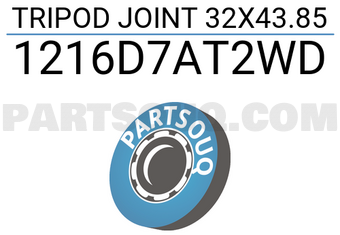 FEBEST 1216D7AT2WD TRIPOD JOINT 32X43.85
