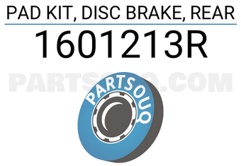 FEBEST 1601213R pad kit, disc brake, rear