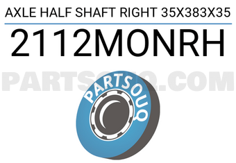 FEBEST 2112MONRH AXLE HALF SHAFT RIGHT 35X383X35