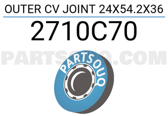 FEBEST 2710C70 OUTER CV JOINT 24X54.2X36
