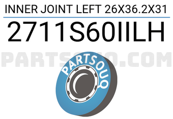 FEBEST 2711S60IILH INNER JOINT LEFT 26X36.2X31