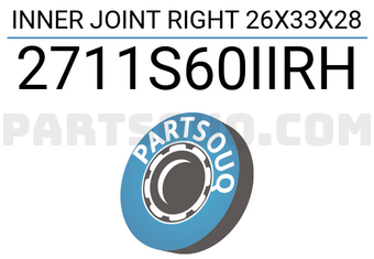FEBEST 2711S60IIRH INNER JOINT RIGHT 26X33X28