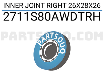 FEBEST 2711S80AWDTRH INNER JOINT RIGHT 26X28X26