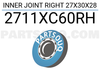 FEBEST 2711XC60RH INNER JOINT RIGHT 27X30X28