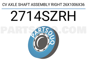 FEBEST 2714SZRH CV AXLE SHAFT ASSEMBLY RIGHT 26X1006X36