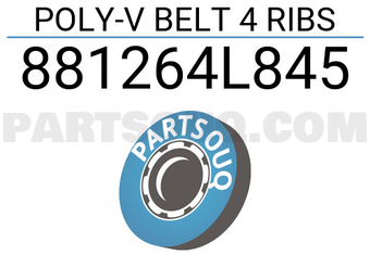 FEBEST 881264L845 POLY-V BELT 4 RIBS