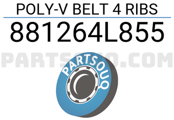 FEBEST 881264L855 POLY-V BELT 4 RIBS
