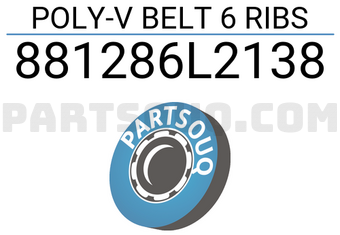 FEBEST 881286L2138 POLY-V BELT 6 RIBS