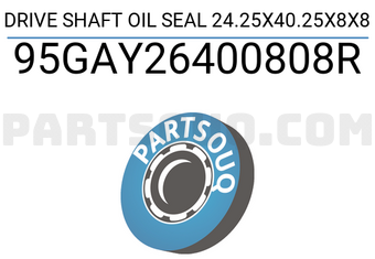 FEBEST 95GAY26400808R DRIVE SHAFT OIL SEAL 24.25X40.25X8X8