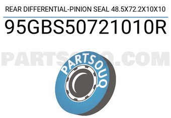 FEBEST 95GBS50721010R REAR DIFFERENTIAL-PINION SEAL 48.5X72.2X10X10