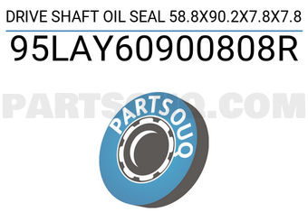 FEBEST 95LAY60900808R DRIVE SHAFT OIL SEAL 58.8X90.2X7.8X7.8