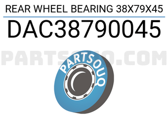 FEBEST DAC38790045 REAR WHEEL BEARING 38X79X45