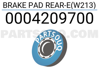 FEBI 0004209700 BRAKE PAD REAR-E(W213)