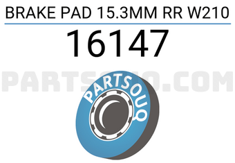 FEBI 16147 BRAKE PAD 15.3MM RR W210