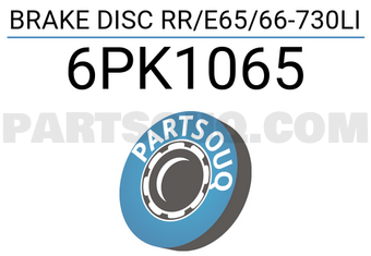 FEBI 6PK1065 BRAKE DISC RR/E65/66-730LI