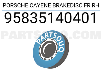 FEBI 95835140401 PORSCHE CAYENE BRAKEDISC FR RH