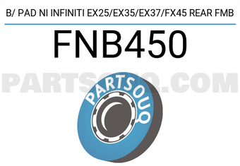 FMB FNB450 B/ PAD NI INFINITI EX25/EX35/EX37/FX45 REAR FMB