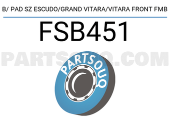 FMB FSB451 B/ PAD SZ ESCUDO/GRAND VITARA/VITARA FRONT FMB