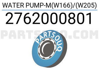 GEBA 2762000801 WATER PUMP-M(W166)/(W205)