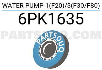 GK 6PK1635 WATER PUMP-1(F20)/3(F30/F80)