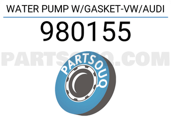 GK 980155 WATER PUMP W/GASKET-VW/AUDI